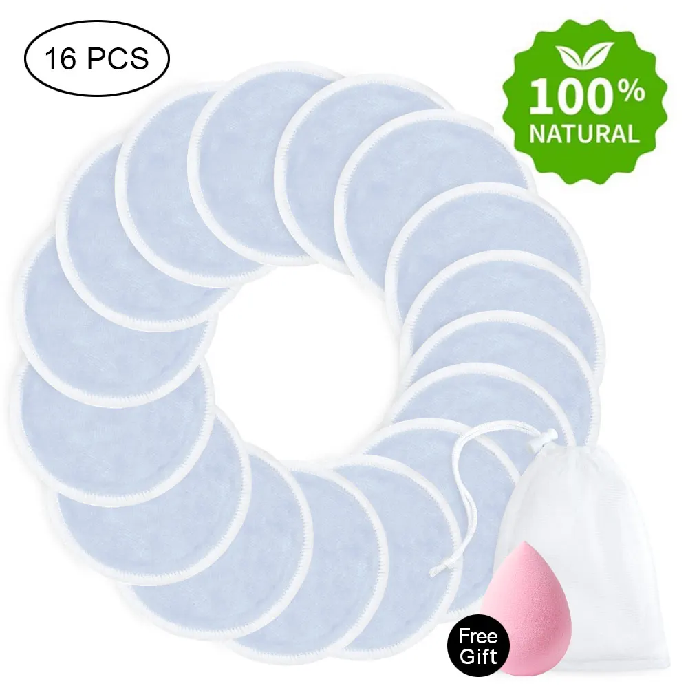 

4/8/10/16 шт средство для снятия макияжа с моющиеся Ватные диски многоразовый уход за кожей лица салфетки средство для снятия макияжа с трехсло...