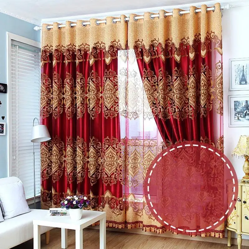Tende Pour Le Salon European Cortinados дети Vorhang Gardinen спальня кухня Rideaux для гостиной Cortinas