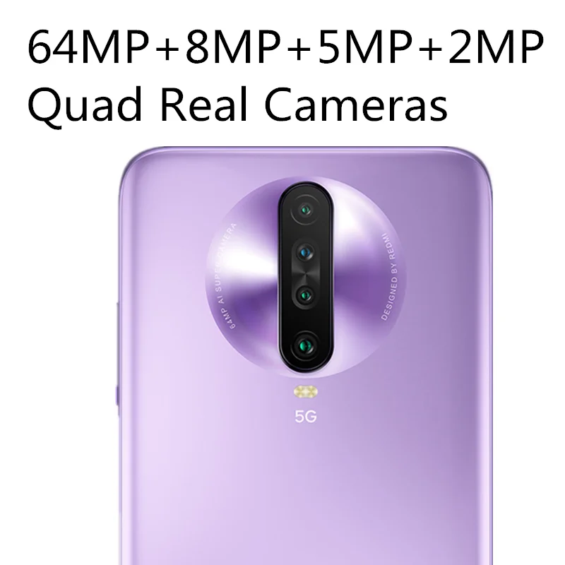 Xiaomi Redmi K30, 5G, 8 ГБ ОЗУ, 256 Гб ПЗУ, Смартфон Snapdragon 765G, четыре ядра, 6,67 дюйма, 120 Гц, жидкий экран, 64 мп, четыре камеры, 4500 мАч