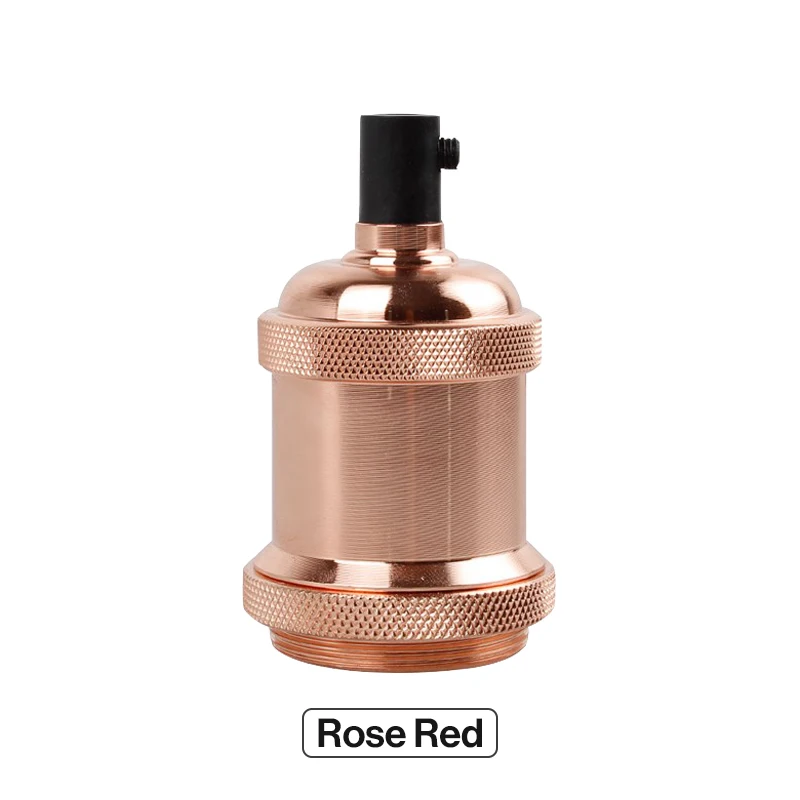 Rose Red KARWEN винтажный держатель лампы edison E27 винтовая лампа база 110 В 220 В алюминиевая световая розетка промышленная Ретро фурнитура держатель лампы подвесной светильник - Цвет: Rose Red