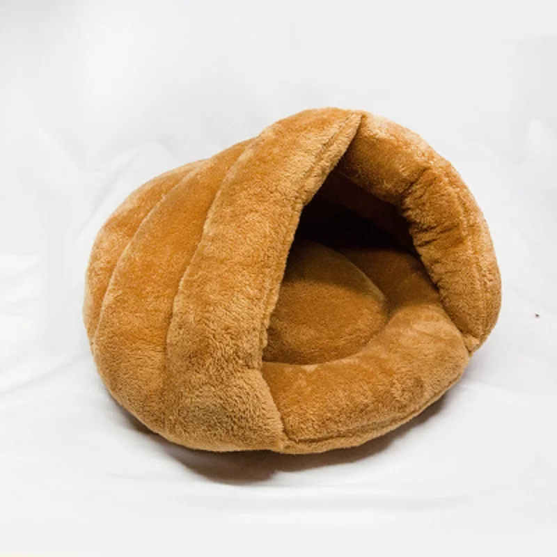 5 Colors Soft Fleece Winter Warm Pet Dog Bed 2 Different Sizes Hand Wash Small Cat Sleeping Bag Puppy Caved | Дом и сад