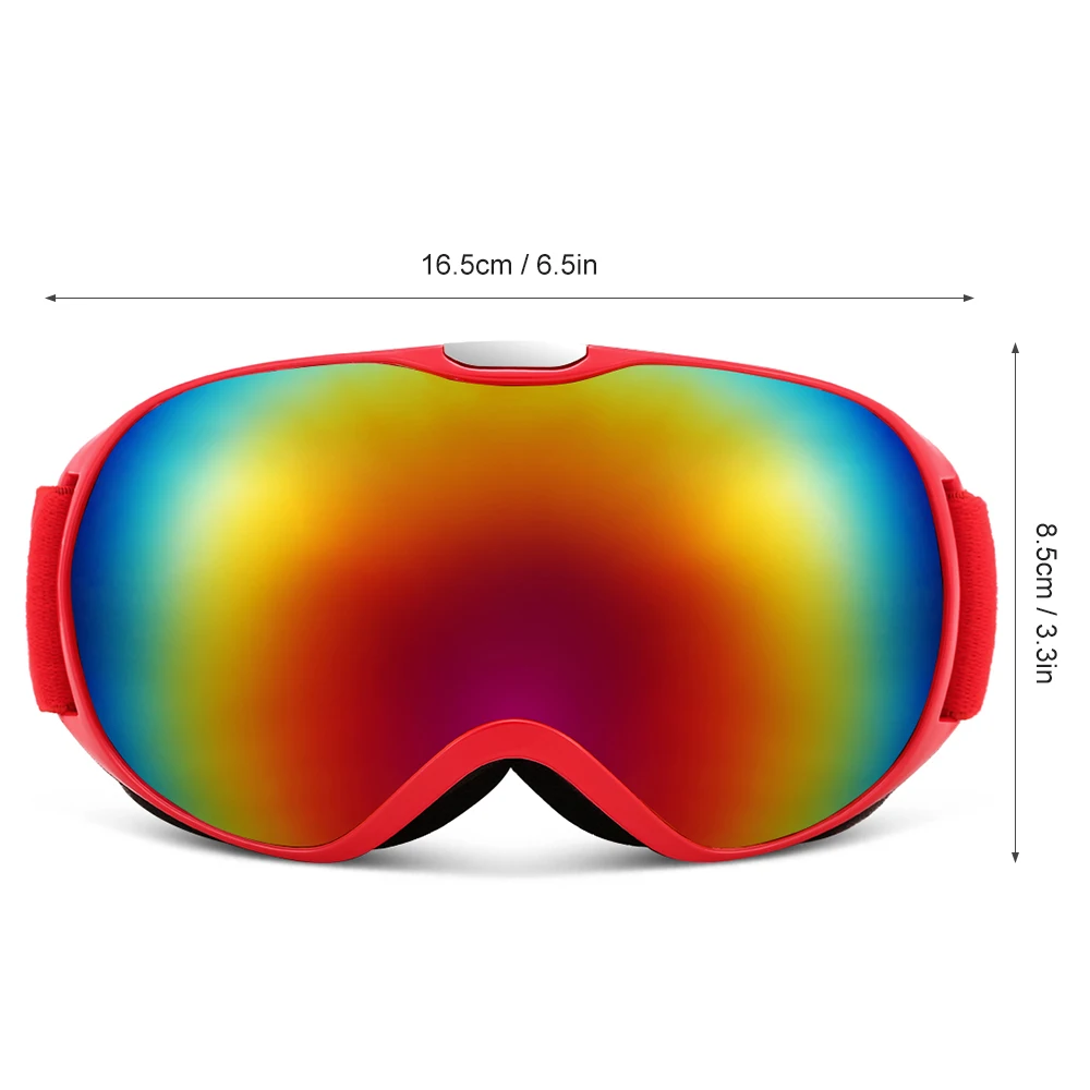 Детские лыжные очки Анти-туман двойные линзы снежные для зимних видов спорта