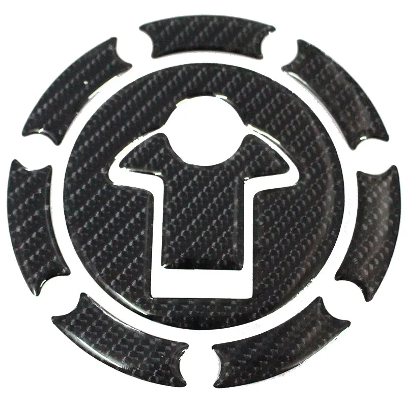 

3D Carbon Fiber Tank Gas Cap Pad Filler Cover Sticker Decals Fit DUKE 390 200 13-14