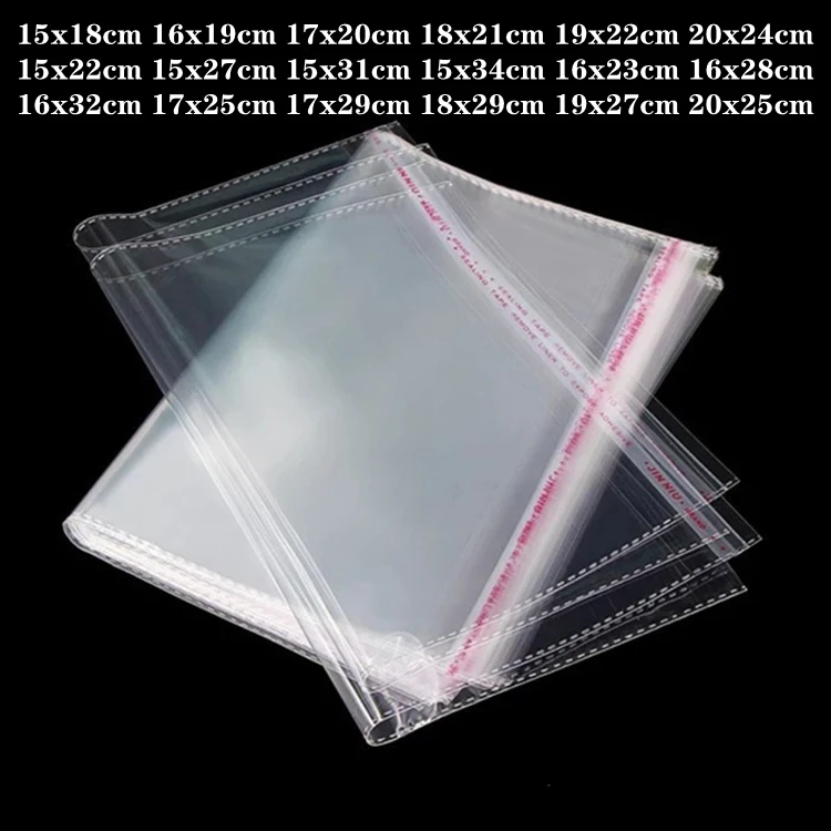 Bolsa de celofán de plástico OPP autoadhesiva transparente, embalaje sellado de joyería,...