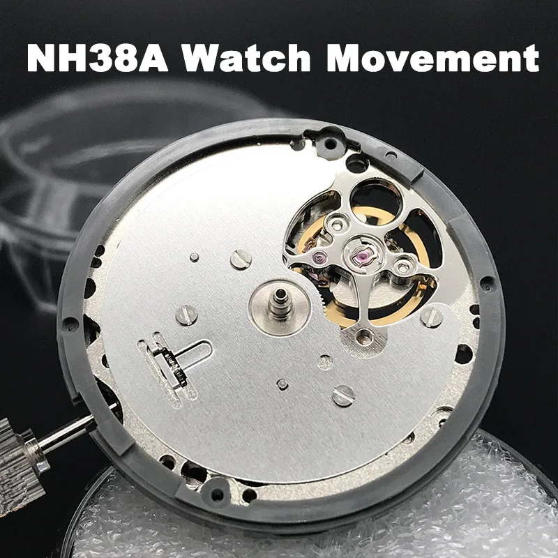 

Japan NH38A Mechanical Watch Movement Brand Automatic Self-winding Movt Replacement 24 Jewels Mechanism for SEIKO NH38