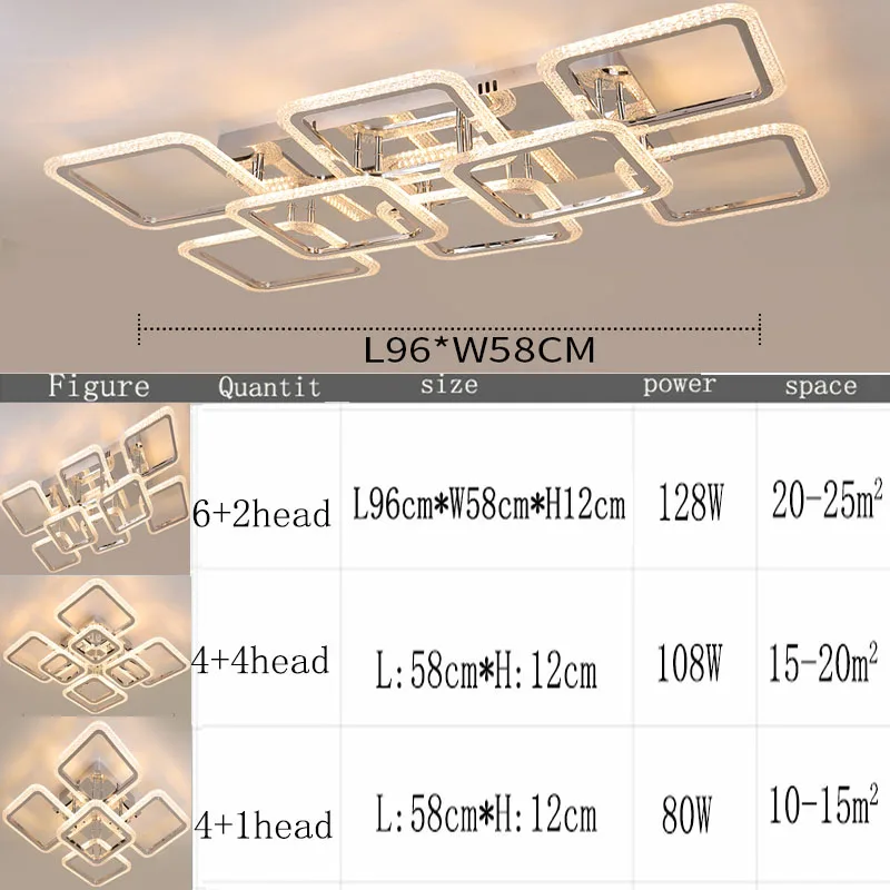 

Modern living room bedroom APP remote control dimming ceiling lamp home lighting LED chandelier new products in 2021