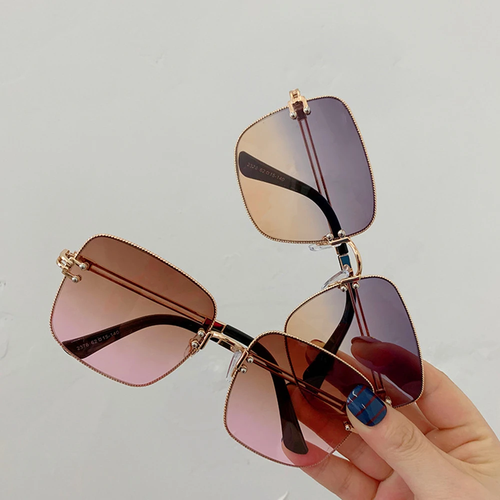 Модные квадратные женские солнцезащитные очки роскошные дизайнерские новые в