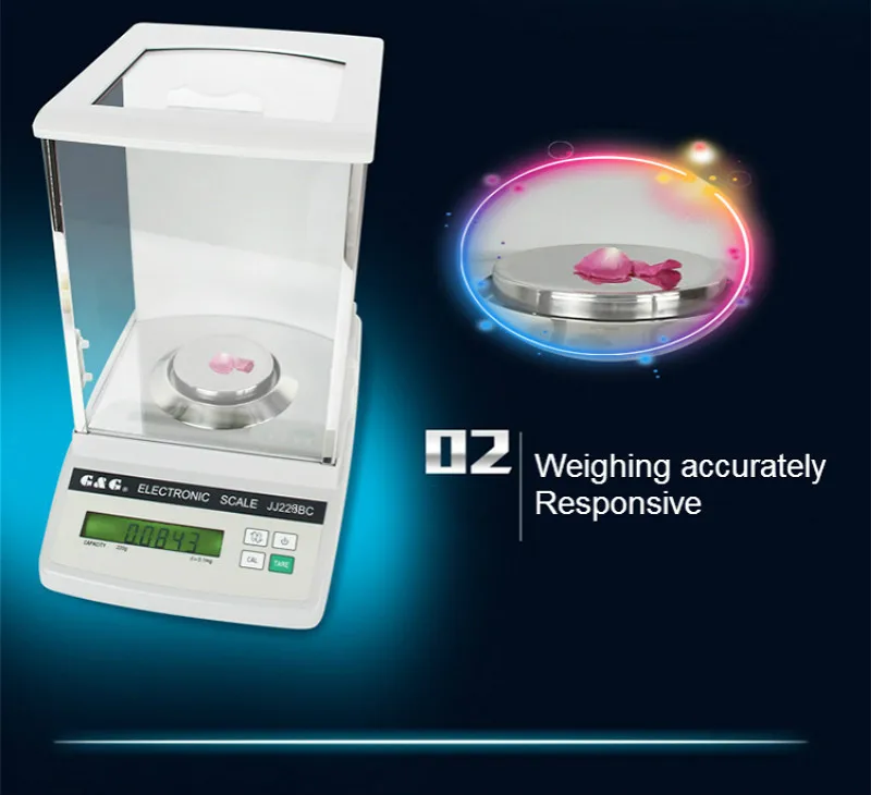 Аналитический электронный вес со средней точностью для лаборатории диапазоном 0~1520г d=0.001г / 1мг 1/1000 включений.