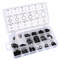 free shipping 225pcs black nbr o ring seal kit 15 different sizes rubber o ring sealing gasket assortment set with plastic case