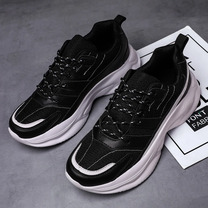 

Sneaker on male Light Shoes Men casual sale for Casual 39 solid para Mens Fashionable hombre shoes knitting black summer hot de