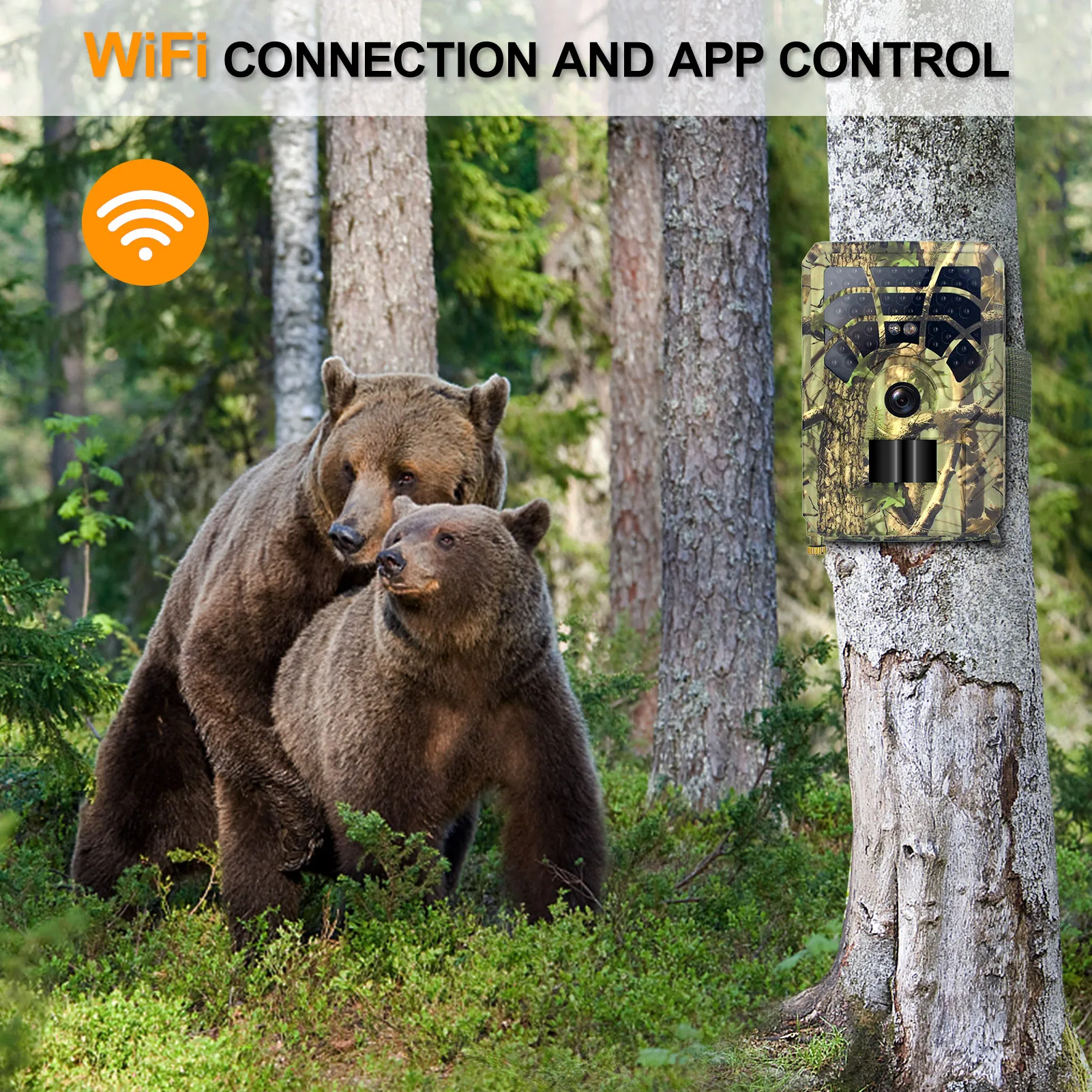 

Охотничья Wi-Fi-камера с датчиком движения и ночным видением