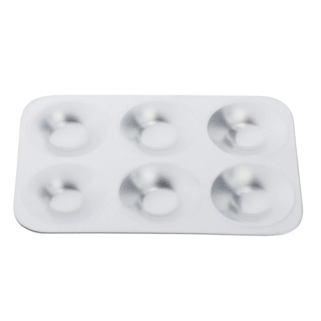 

Painting Model Toning Plate Palette With 6 Slots Mixing Color Tray 13x8.8cm