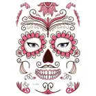 Наклейки для макияжа лица на Хэллоуин, наклейки для красивого лица, украшение для Хэллоуина, товары для вечеринки, татуировки, временные татуировки