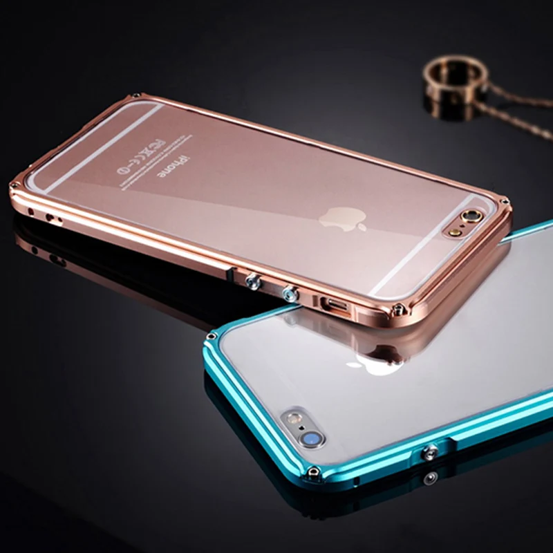 Роскошный металлический бампер для iPhone 6 s Ультратонкий алюминиевый корпус