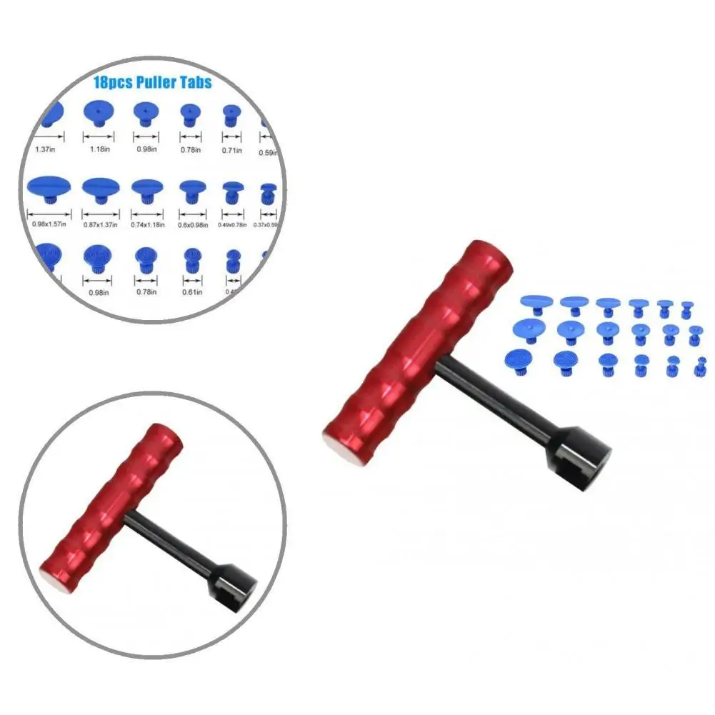 

Compact 19Pcs/Set Excellent PDR Tools Vehicle Dent Removal Puller Portable Hail Removal Puller Superior Strength for ATV