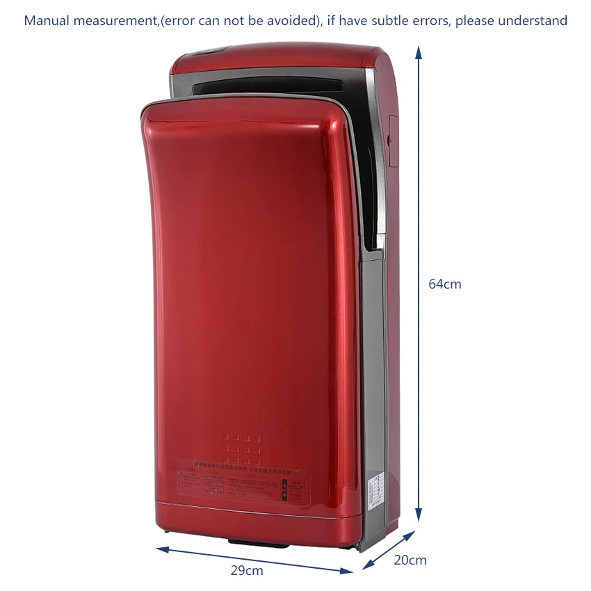 Новая струйная сушилка для рук 1000 Вт сушильная машина ручная настенная