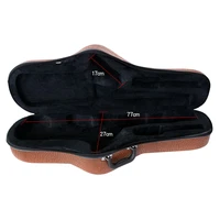 alto b flat saxophone case with hand strap light weight brown pattern