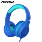 Детские проводные наушники Mpow CH6, складные регулируемые проводные наушники с аудиоразъемом 3,5 мм и микрофоном для детей, для iPod