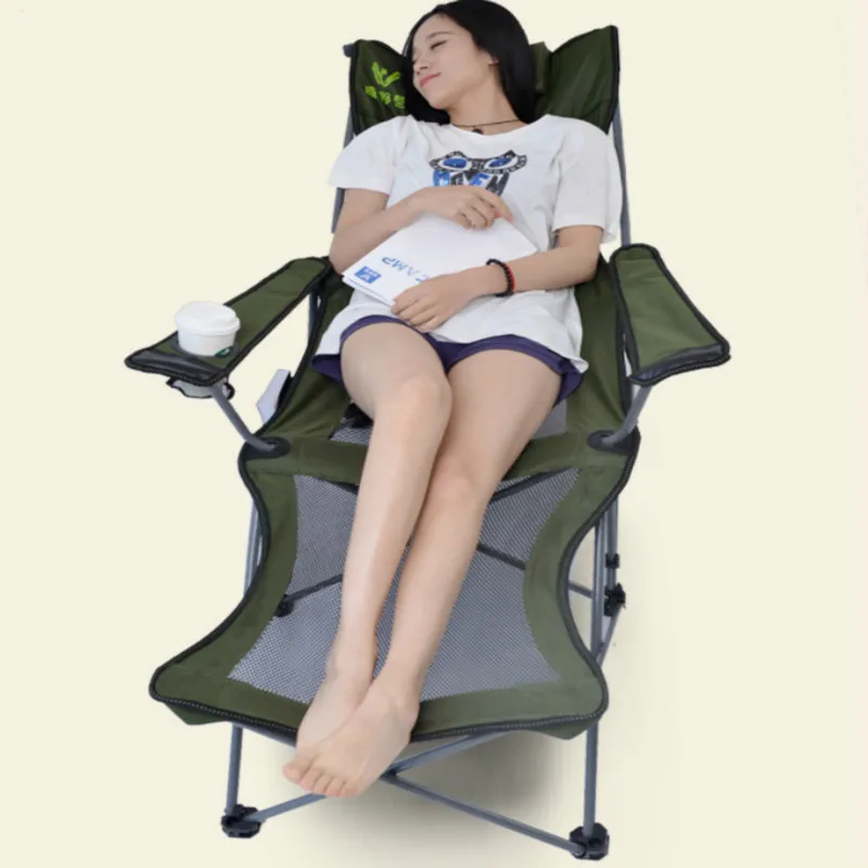 値段 オフィス家庭用ポータブル折りたたみベッドアウトドアキャンプラウンジチェアリクライニング折りたたみブレークビーチ釣り