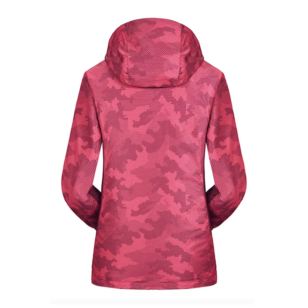 

Mountaineering Camouflage Jacket Womens Autumn Casual Waterproof Quick-drying Breathable Sport Outdoor Coat