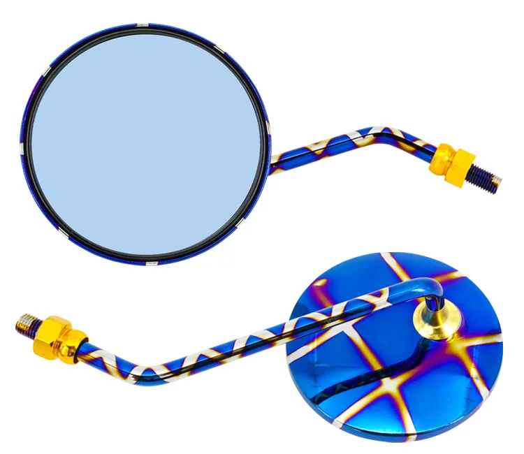 Аксессуары для мотоциклов из нержавеющей стали Горящее титановое зеркало