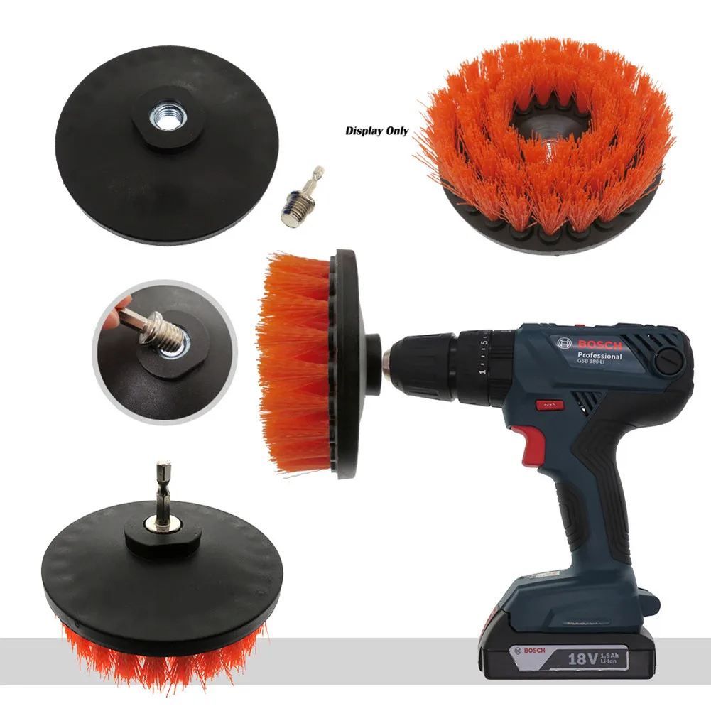 

1 X Electric Drill Brush 5in Electric Drill Soft Brush For Carpet Leather&Upholstery Cleaning Attachment