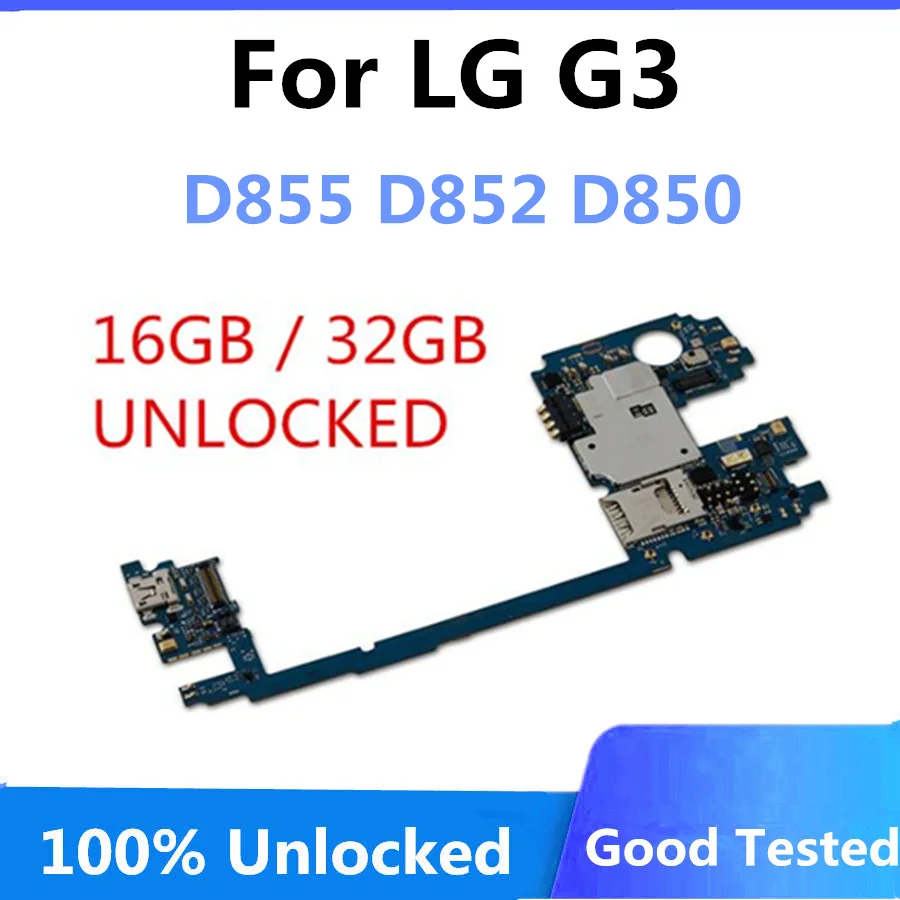 Официальная версия для LG G3 D855 D850 D852 с системой Android материнская плата 16 ГБ 32