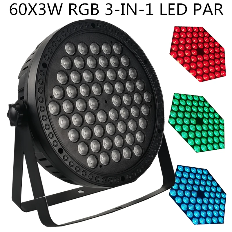 

Светодиодный светильник RGB 3 в 1, 60x3 Вт, профессиональное оборудование для дискотек