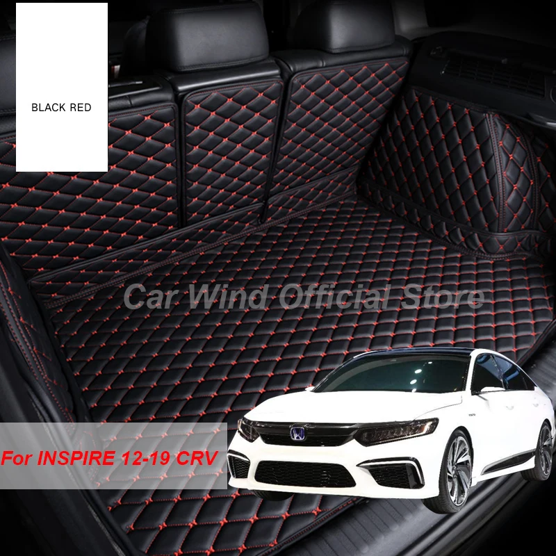 

Leather Material Car Trunk Mats For For Honda Inspire 2012 2013 2014 2015 2016 2017 2018 2019 CRV Cargo Liner Accessories