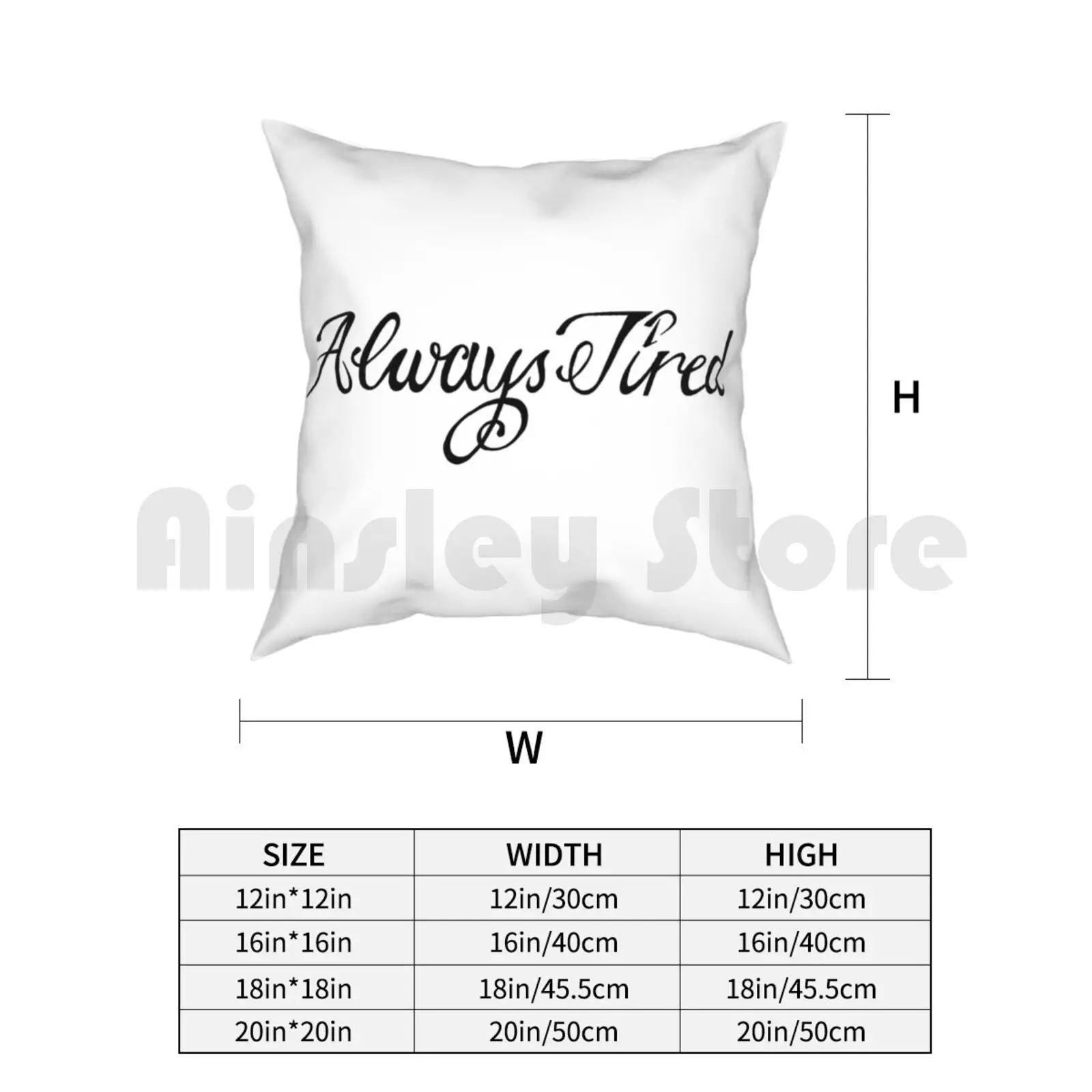 -Всегда уставший Подушка Чехол с принтом домашняя мягкая подушка всегда