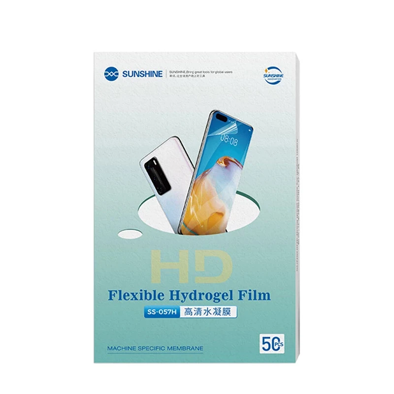 100pcs Sunshine Flexible Hydrogel Film SS-057H For SS-890C Series Auto Film Cutting Machine Mobile Phone Screen Front Film Cut