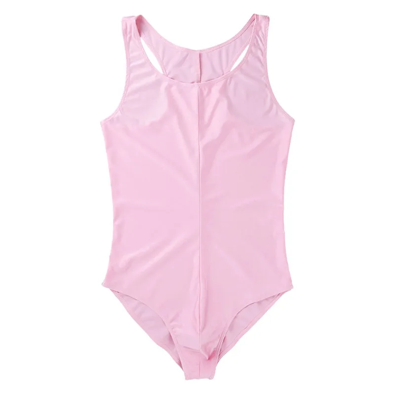 Мужской слитный купальник без рукавов с глубоким вырезом гладкий выпирающий