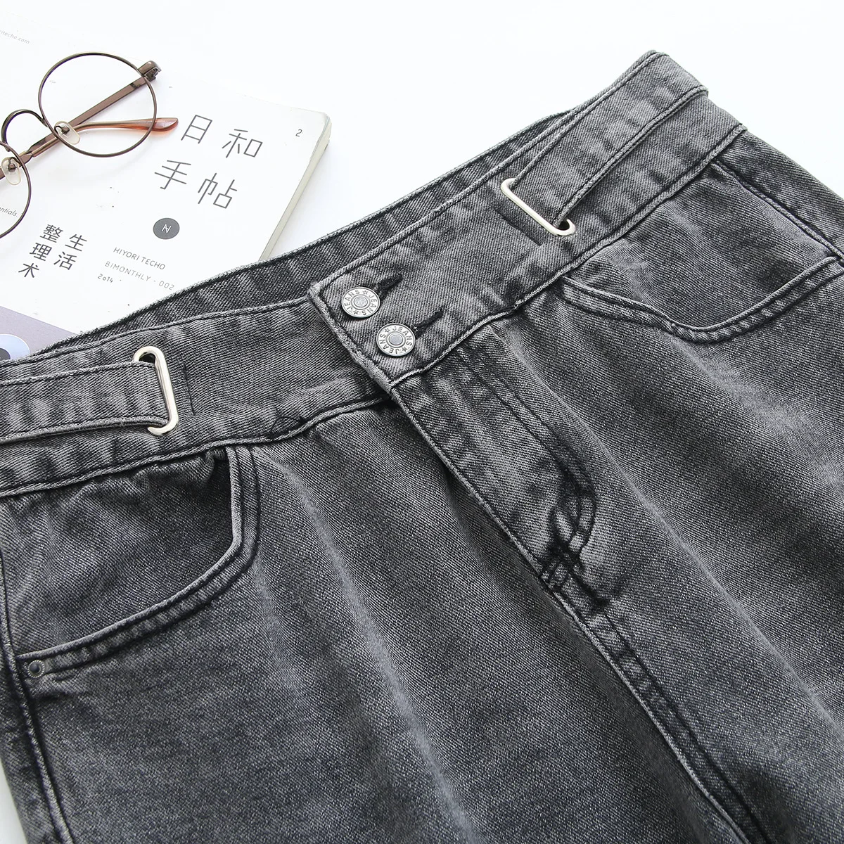 Женские джинсы 2020 весенние модные женские штаны шаровары с высокой талией