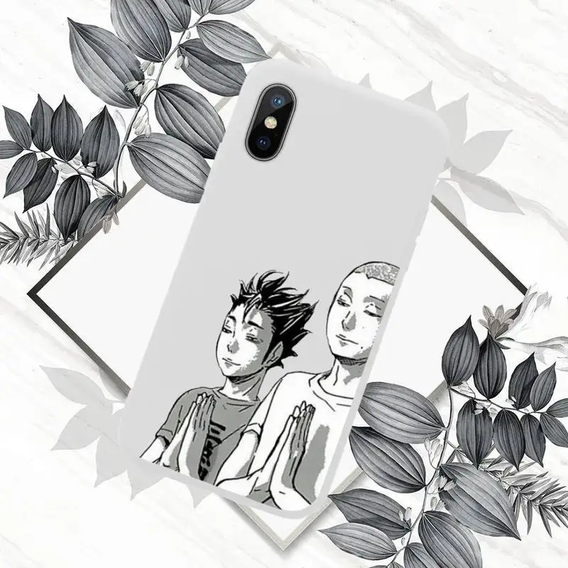 

Haikyuu Hinata Anime Volleyball Phone Case Candy Color for iPhone 6 7 8 11 12 s mini pro X XS XR MAX Plus