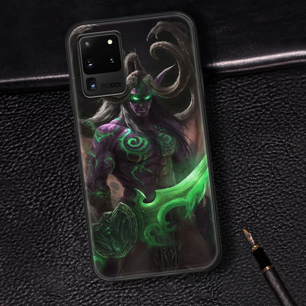 

Illidan World Of Warcraft Phone Case Cover Hull For Samsung Galaxy S 6 7 8 9 10 e 20 Edge Note 8 9 10 Plus black Back Tpu Coque