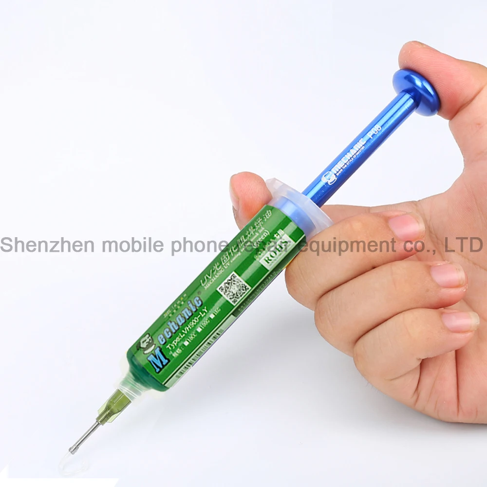 MECHANIC UV Light Curing BGA PCB Solder Mask Ink Black/Blue/Green/Red/Yellow/White Welding Oil + Aluminum Alloy Push Rod | Инструменты