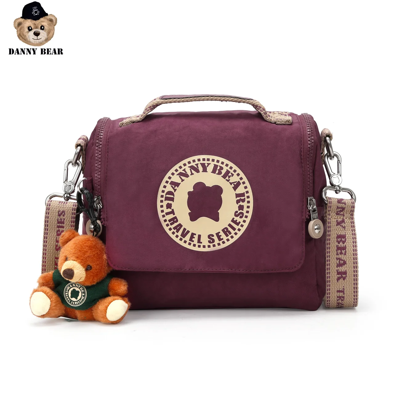 Модная однотонная сумка через плечо Дэнни медведь для женщин Повседневная