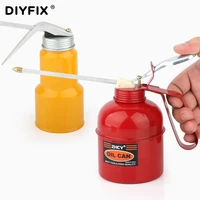 diyfix metal oil can oiler lubrication oil machine pump high pressure oiler grease flex gun cleaner cleaning tools 300500ml