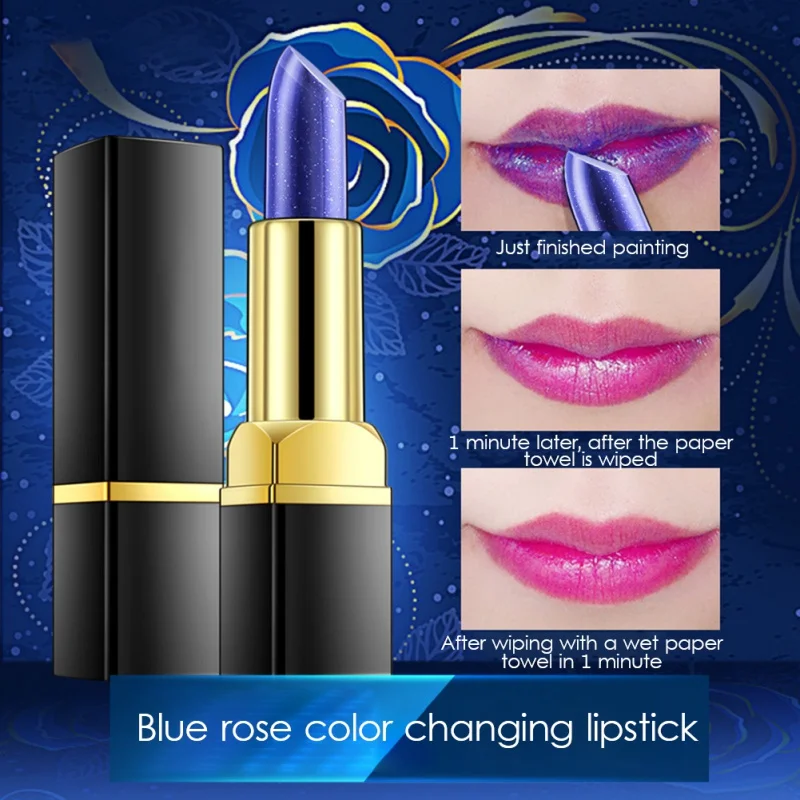 

3.2g Lipstick Long Lasting Moisturizing Lip Shimmer Lip Cosmetics Lip Gloss Color Changing Maquiage Lip Tint