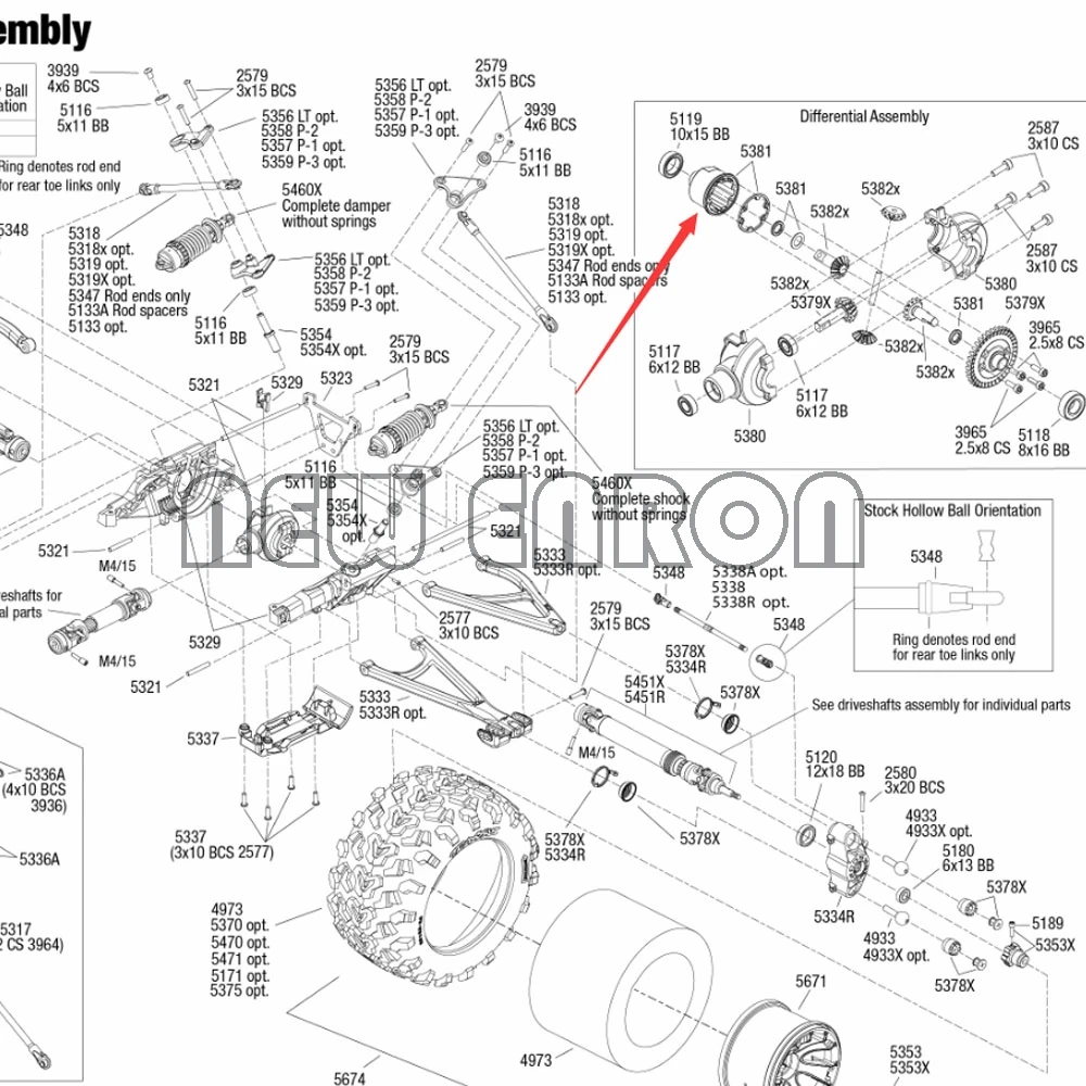 Новый алюминиевый дифференциал ENRON передний/задний чехол переноска 3978/5381 для Traxxas