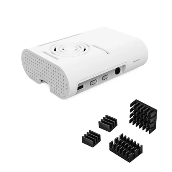 Pi4 case heatsink Aokin для Raspberry Pi чехол с алюминиевым радиатором защитный чехол Чехол Коробка для Raspberry pi 3 Model B+ Plus, Pi 3/2 Pi 4 4B - Цвет: Pi4 case heatsink