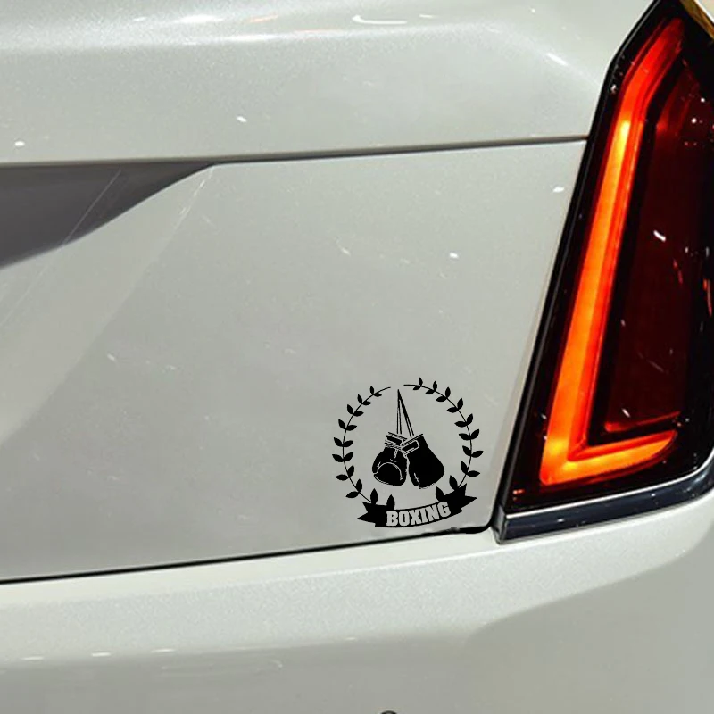 

15X14.6CM Interesting Car Styling Boxing Gloves Vinyl Car Stickers Accessories Motorcycle Decals