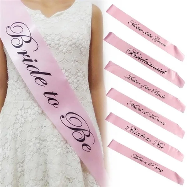 

1 шт. Розовый девичник вечерние пояса, с надписью "Bride To Be" поясом подружки невесты Декор