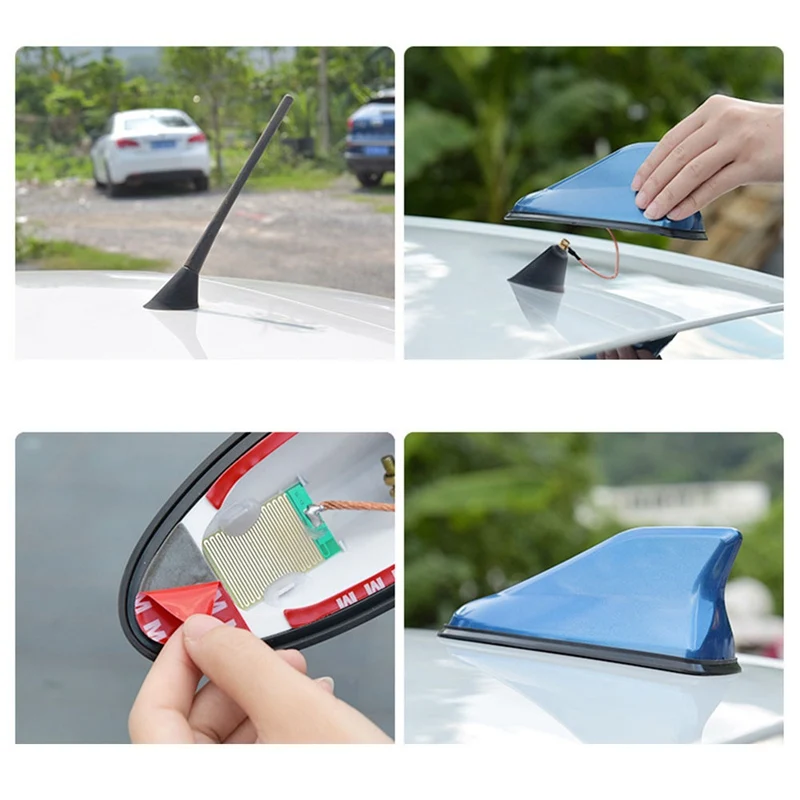 Car Radio Shark Fin Car Shark Antenna Radio FM Signal Design For All Cars Aerials Antenna Car Styling Hot in Sale