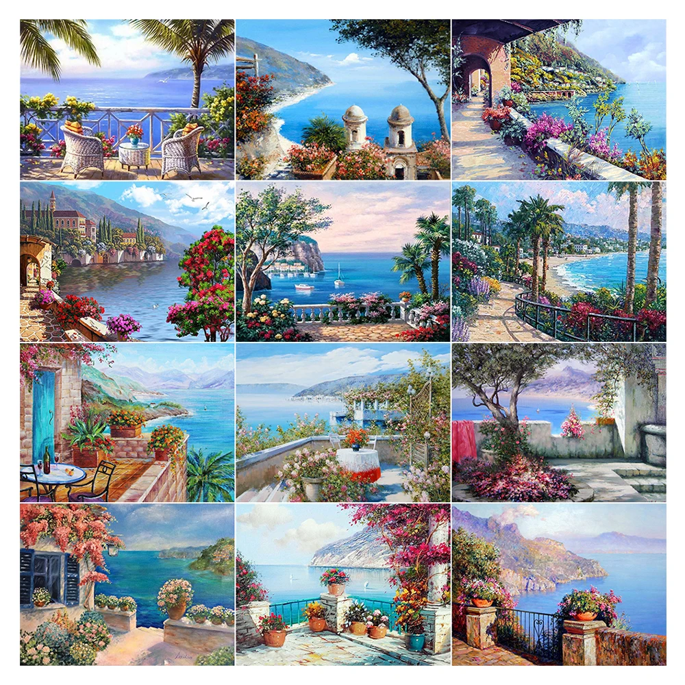 

Набор для вышивки крестиком 5D DIY у моря