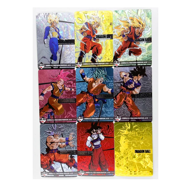 9 шт./компл. Dragon Ball Z No.2 супер сайян Жемчуг дракона героев карточной ультра
