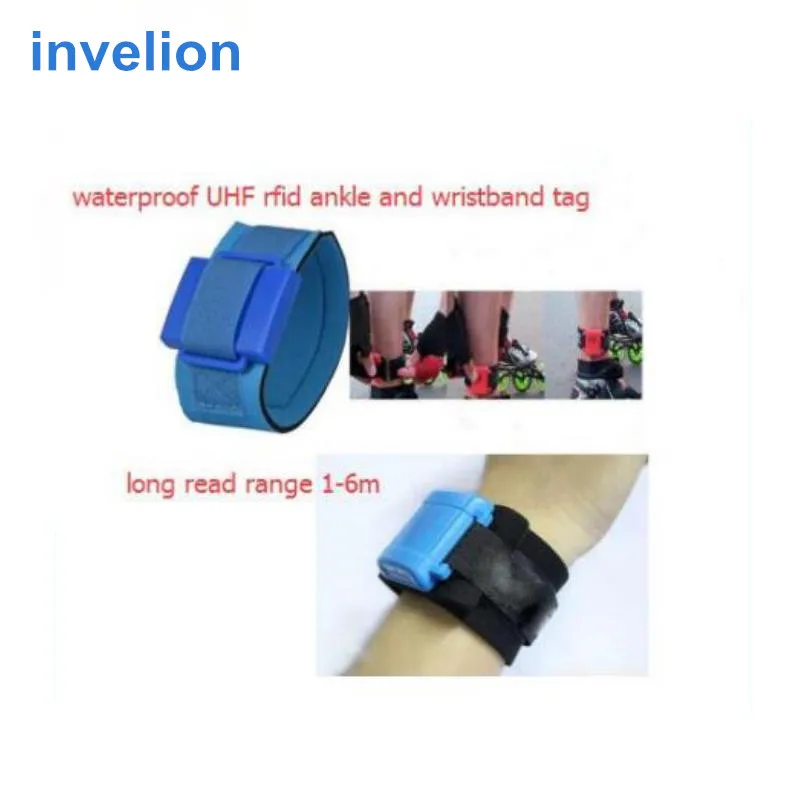 100pcs/lot iso18000-6c passive gen2 adjustable waterproof uhf rfid tag access control proximity 1meters wristband | Безопасность и