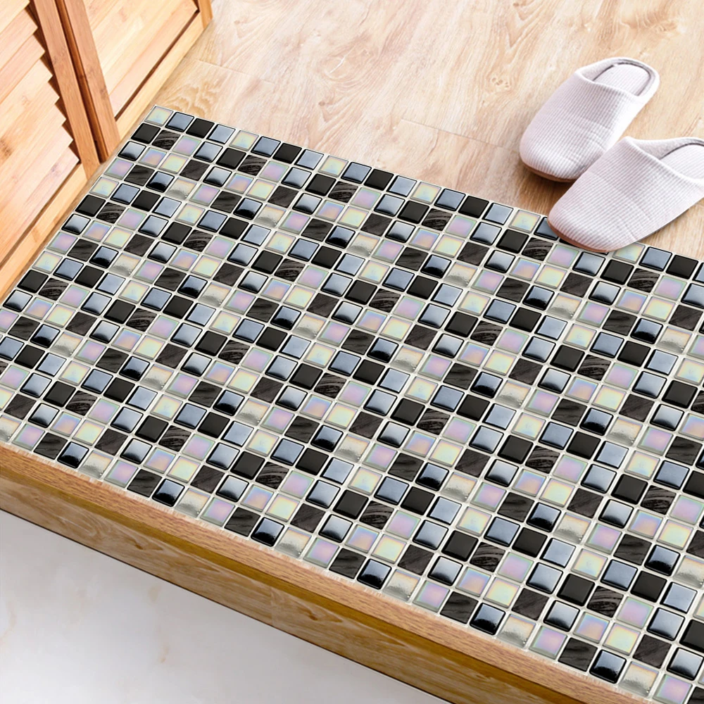 

Simulation Agate Mosaic Tile Wall Stickers Transfers Covers for flooHouse Renovation Floor Kitchen Mural Peel & Stick Wallpaper