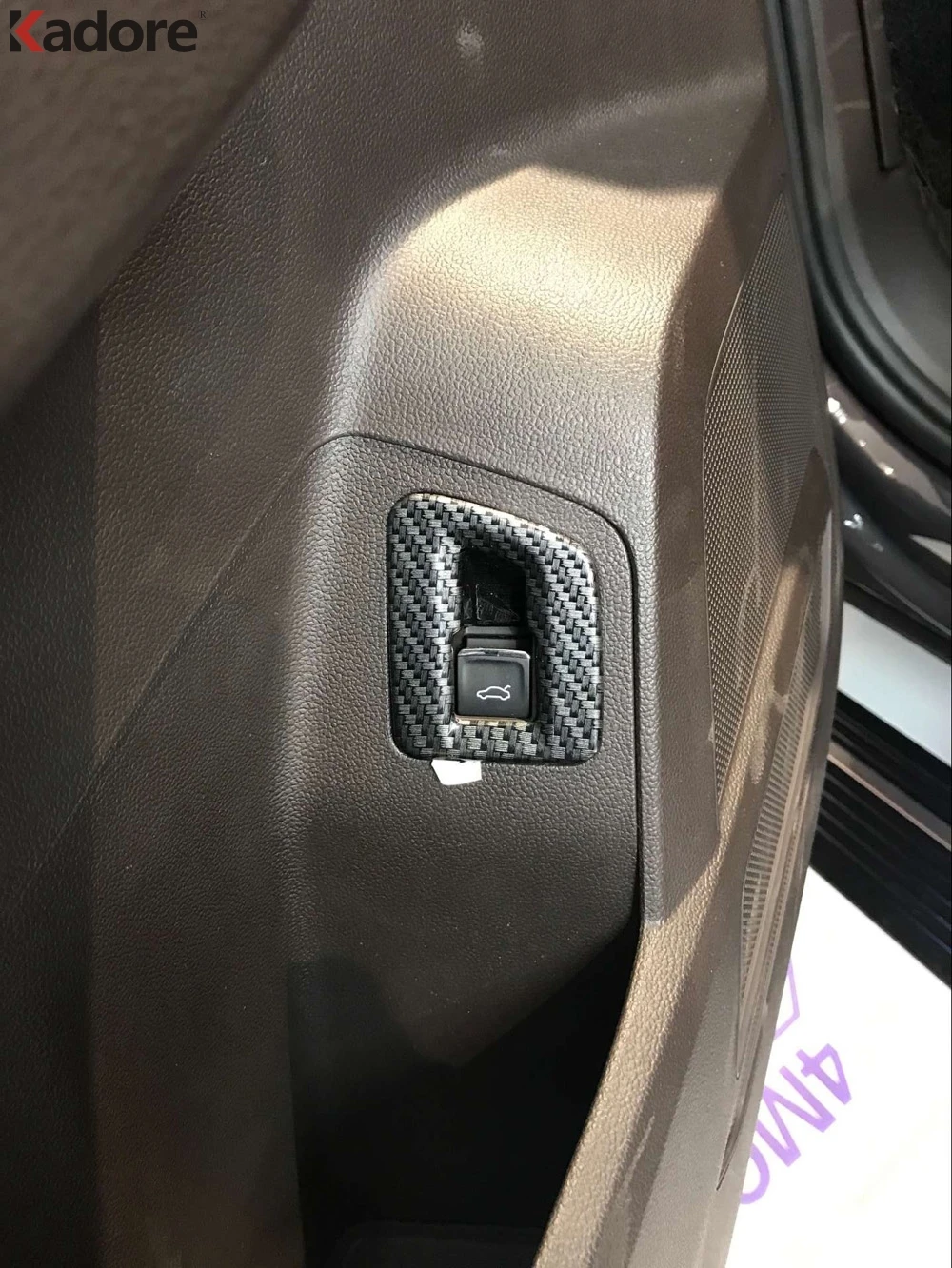 Для Volkswagen Atlas Teramont 2017 2018 2019 углеродное волокно Автомобильная задняя фоторамка