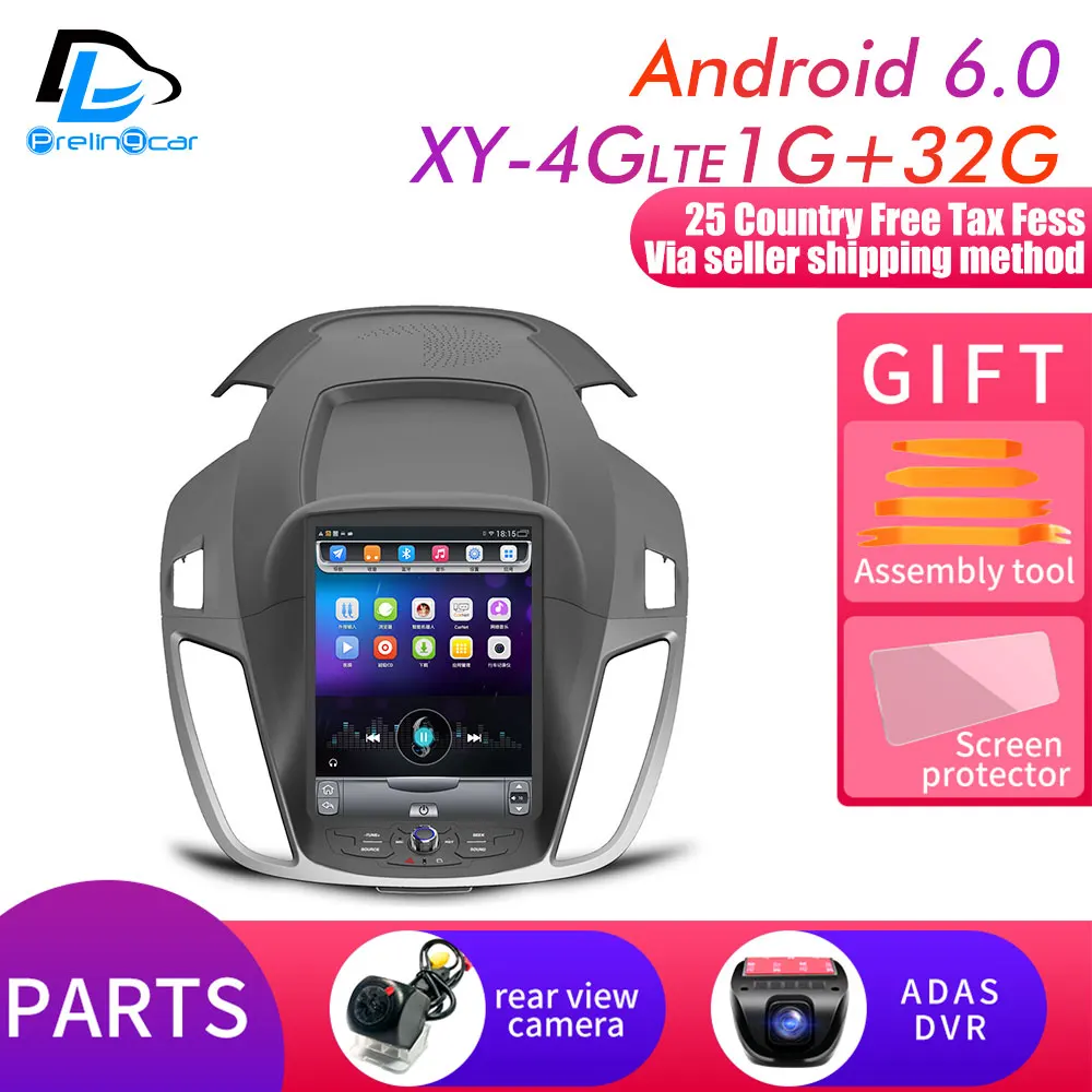 XY-4G 1G32G add DVR 4G Lte 32G rom Вертикальная android система Мультимедиа Видео Радио плеер для ford escape kuga 2013- C-MAX Навигация стерео - Цвет: XY-4G 1G32G add DVR